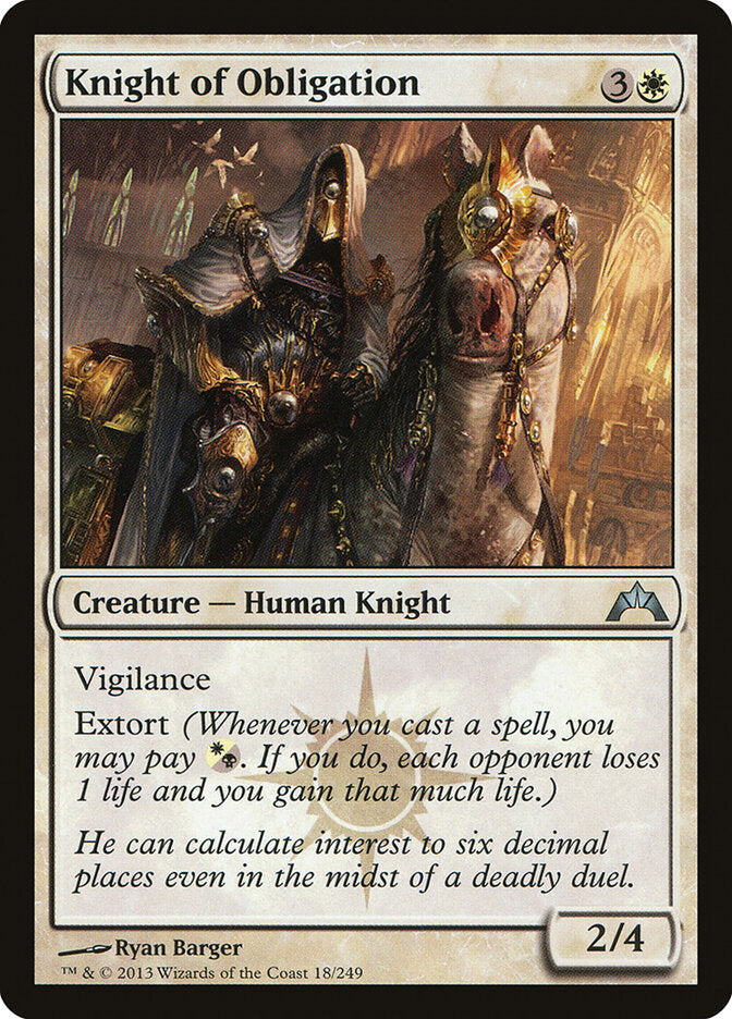 Knight of Obligation - Gatecrash 18