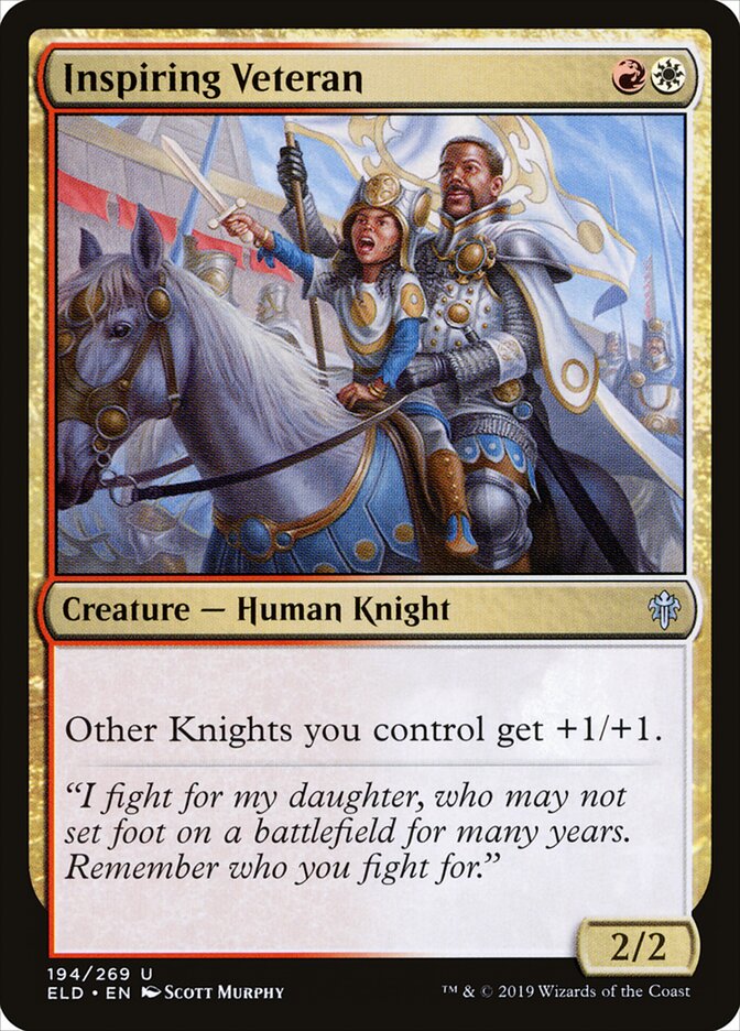 Inspiring Veteran - Throne of Eldraine 194