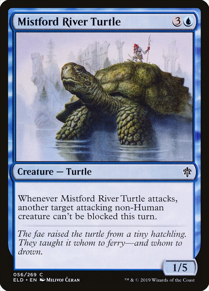Mistford River Turtle - Throne of Eldraine 56 (Foil)