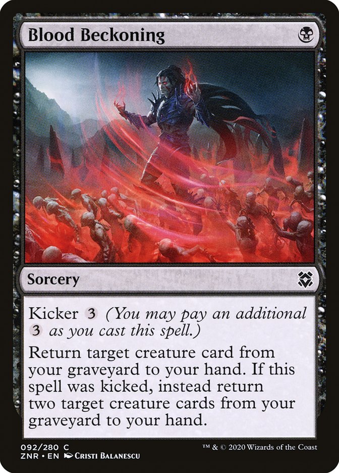 Blood Beckoning - ZNR 92  (Foil)