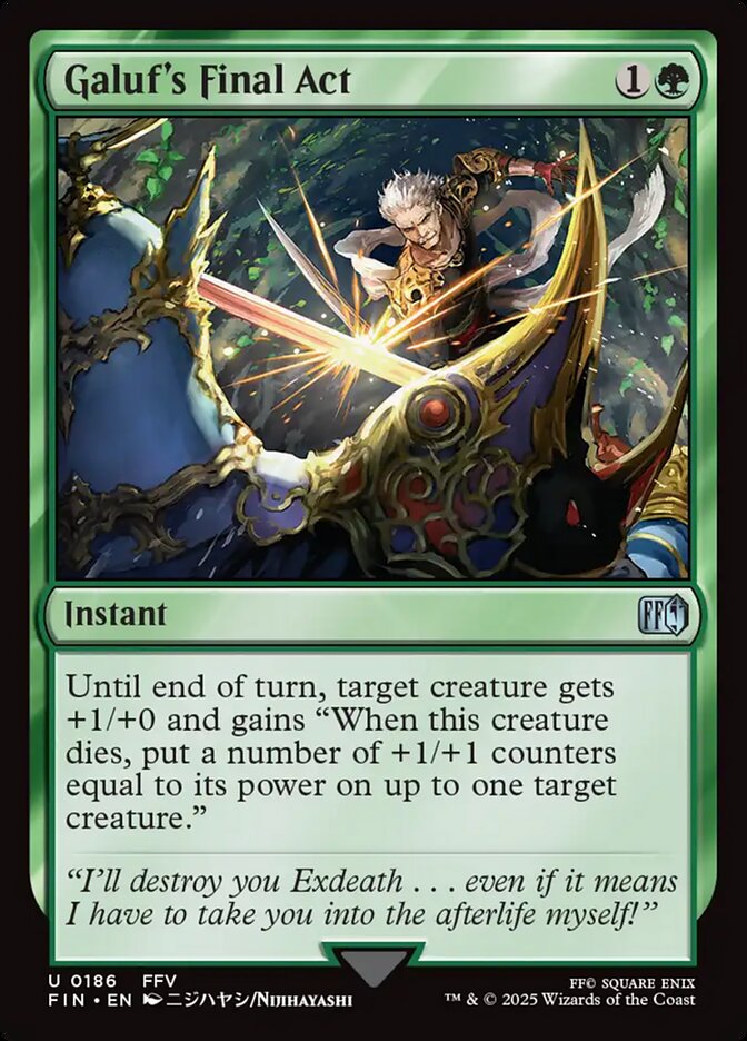 Galuf's Final Act - FIN 186  (Foil)