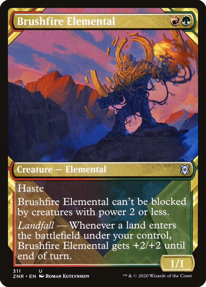 Brushfire Elemental - Zendikar Rising 311 (Foil)