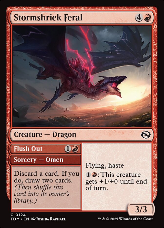Stormshriek Feral // Flush Out - Tarkir: Dragonstorm 124