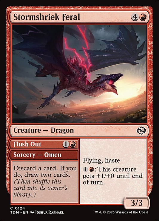 Stormshriek Feral // Flush Out - Tarkir: Dragonstorm 124