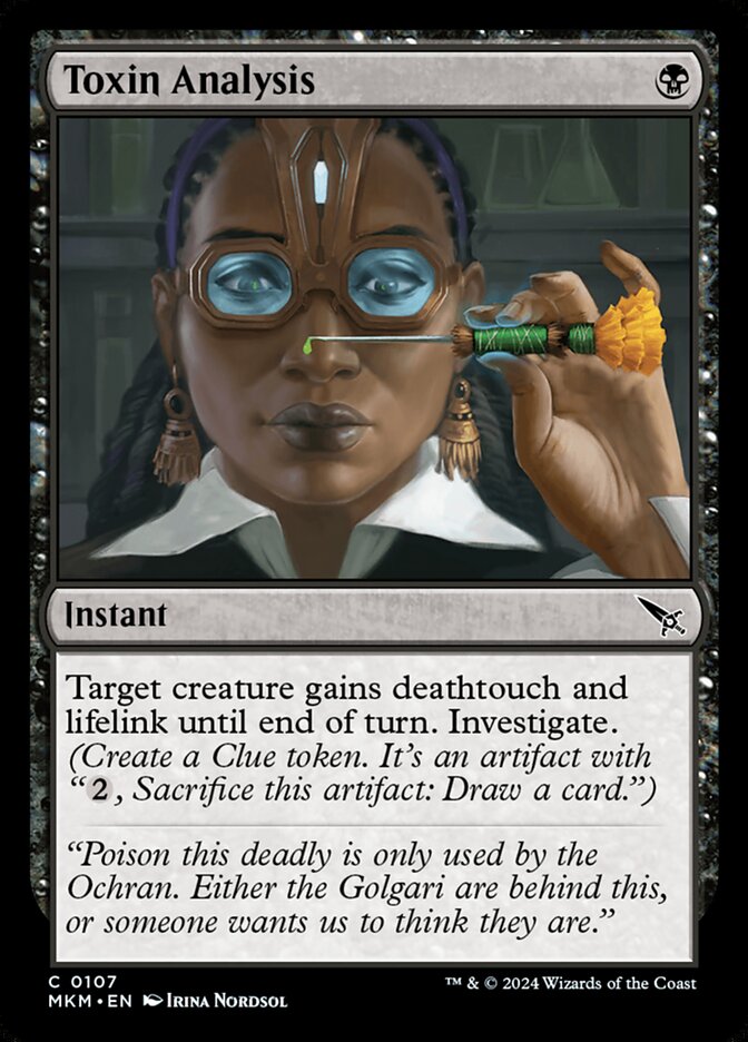 Toxin Analysis - Murders at Karlov Manor 107