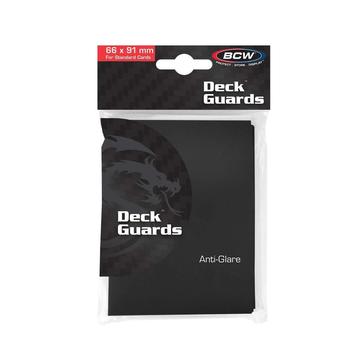 BCW Anti-Glare Deck Guards 50 Count Black