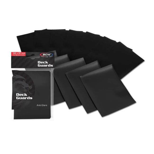 BCW Anti-Glare Deck Guards 50 Count Black