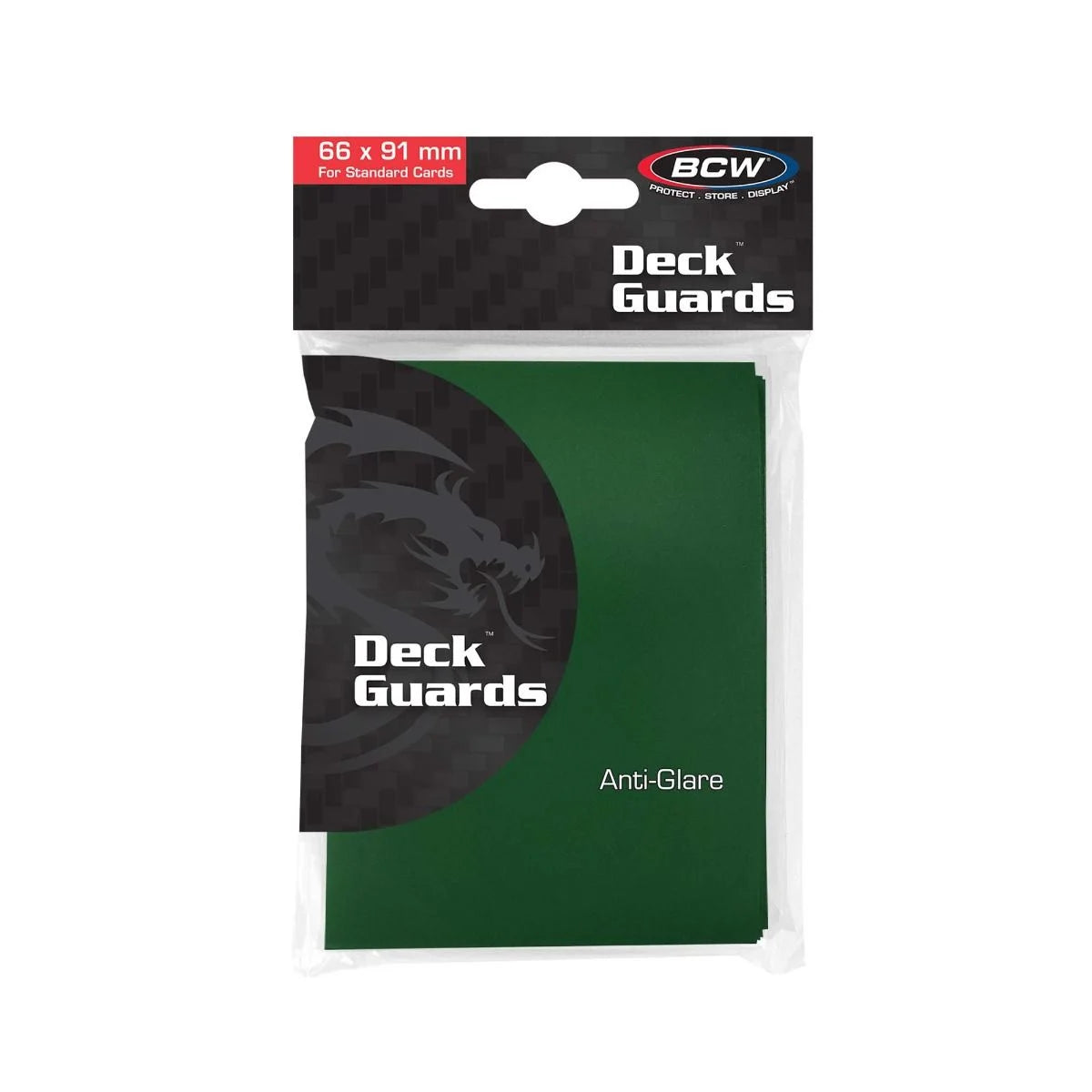 BCW Anti-Glare Deck Guards 50 Count Green