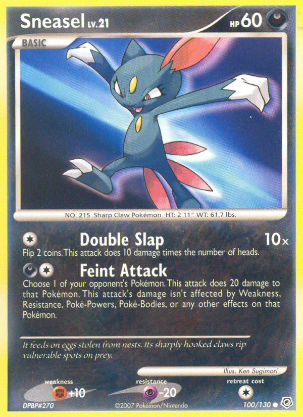 Sneasel - Diamond and Pearl 100 - Near Mint
