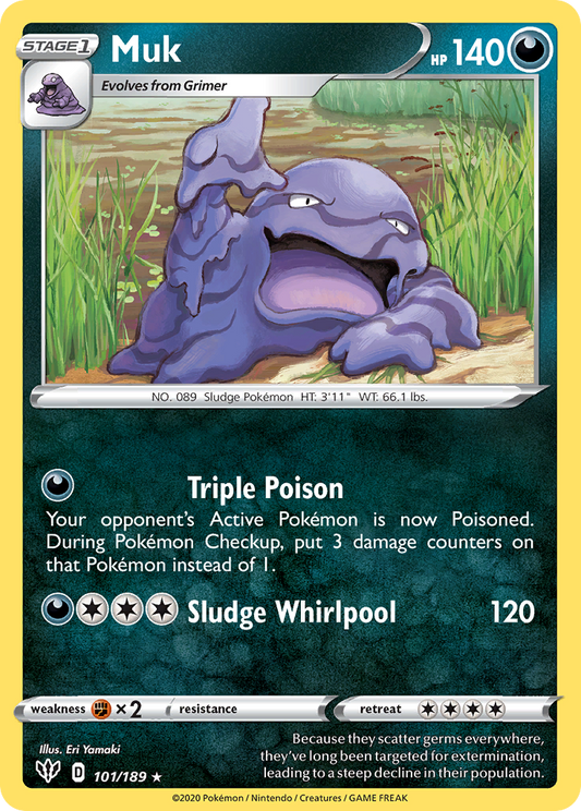 Muk - Darkness Ablaze 101/189 (Foil) - Near Mint