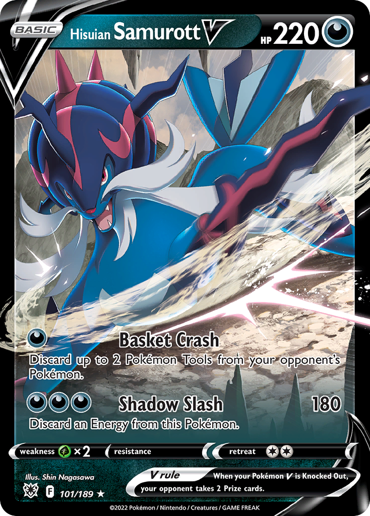 Hisuian Samurott V - Astral Radiance 101/189 (Foil) - Near Mint