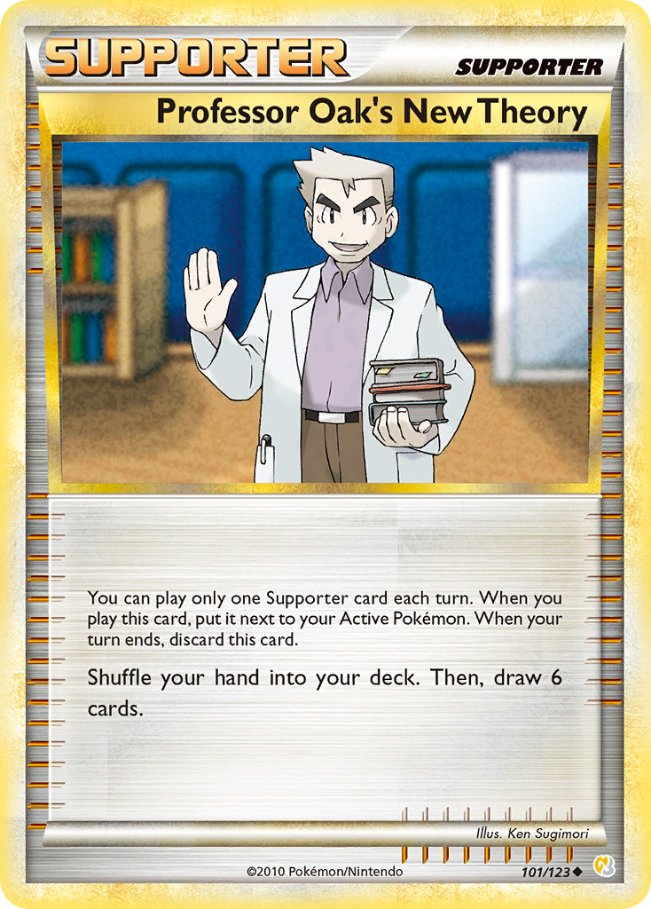 Professor Oak's New Theory - HeartGold SoulSilver 101 - Near Mint