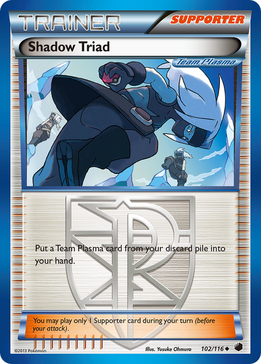 Shadow Triad (Team Plasma) - Plasma Freeze 102  - Moderately Played