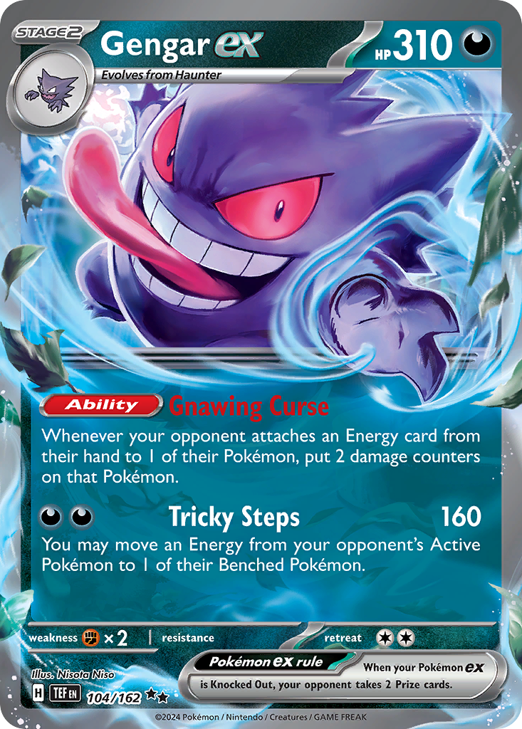 Gengar ex - Temporal Forces 104/162 (Foil) - Near Mint
