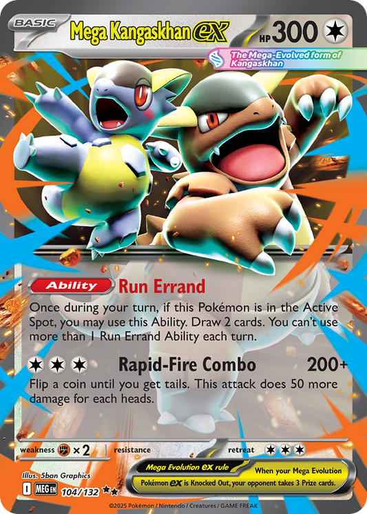 Mega Kangaskhan ex - Mega Evolution 104/132 (Foil) - Near Mint