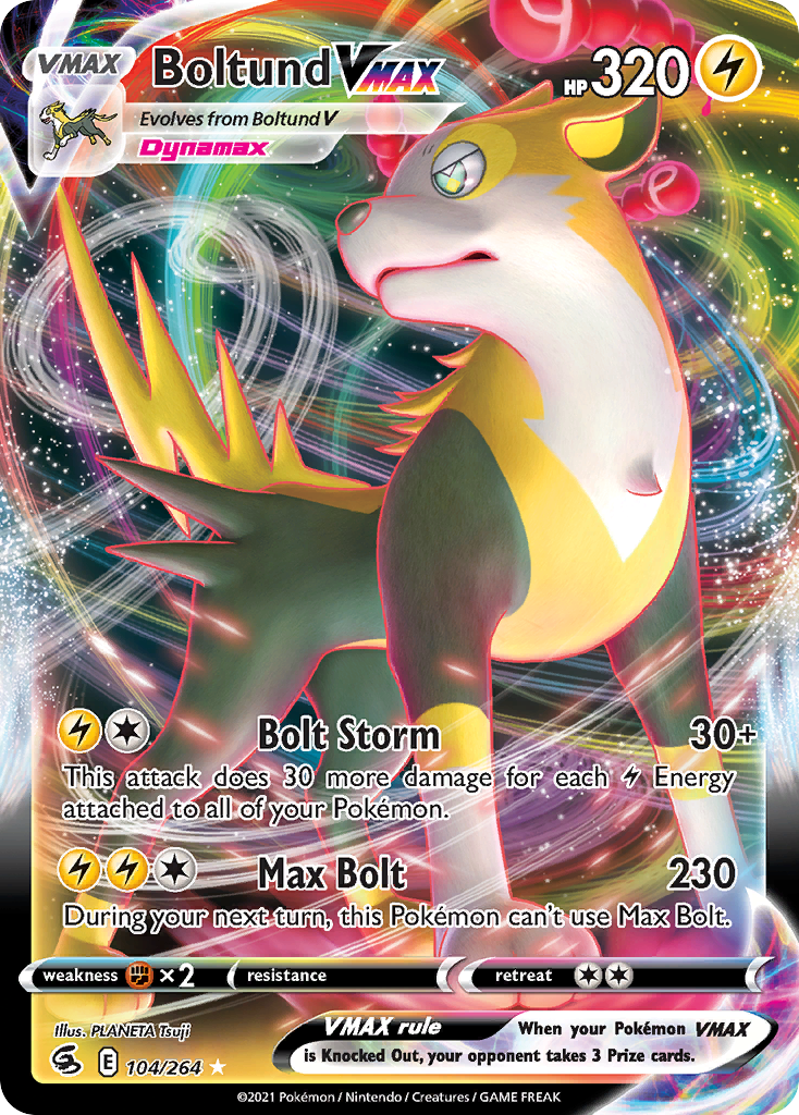 Boltund VMAX - Fusion Strike 104/264 (Foil) - Near Mint