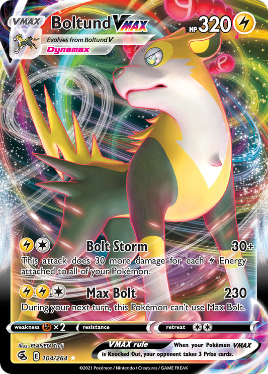 Boltund VMAX - Fusion Strike 104/264 (Foil) - Near Mint