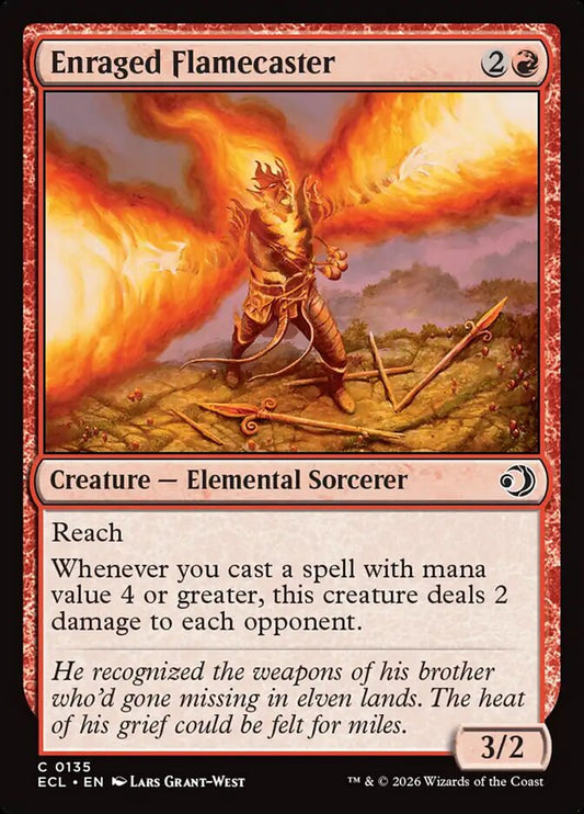 Enraged Flamecaster - Lorwyn Eclipsed 135 (Foil)