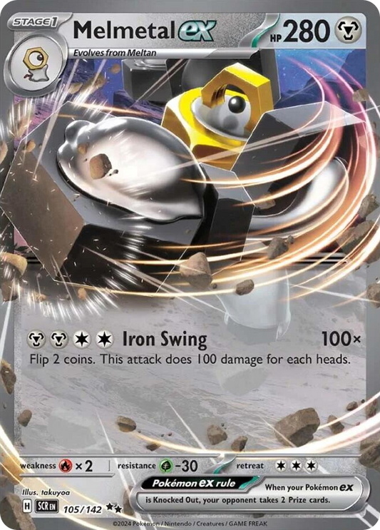 Melmetal ex - Stellar Crown 105/142 (Foil) - Near Mint