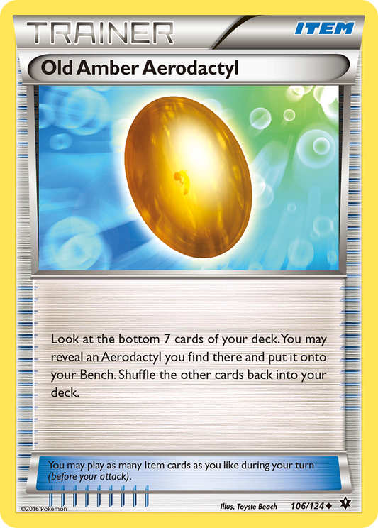 Old Amber Aerodactyl - Fates Collide 106 (Foil) - Near Mint