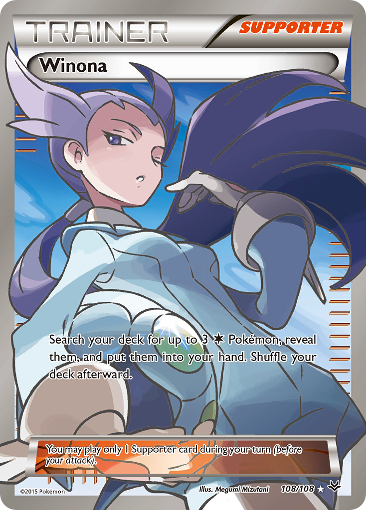 Winona (108 Full Art) - Roaring Skies 108  (Foil) - Lightly Played - Ungraded