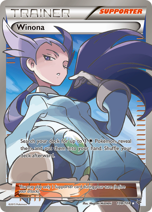 Winona (108 Full Art) - Roaring Skies 108  (Foil) - Lightly Played - Ungraded