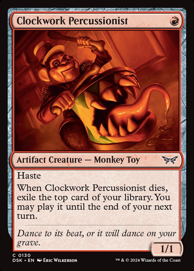 Clockwork Percussionist (0130) - Duskmourn: House of Horror 130