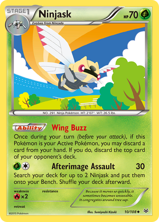 Ninjask - Roaring Skies 10 (Foil) - Near Mint