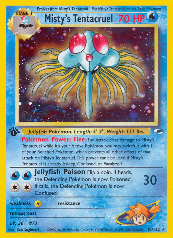 Misty's Tentacruel - Gym Heroes 10 (Foil) (Unlimited) - Damaged