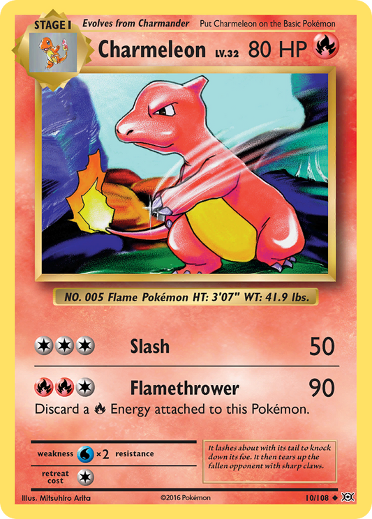 Charmeleon - Evolutions 10/108 - Near Mint