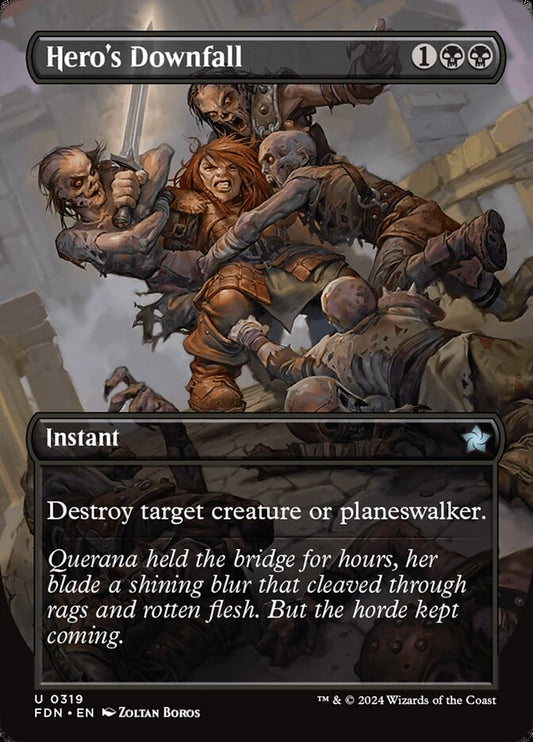 Hero's Downfall - FDN 319  (Foil)