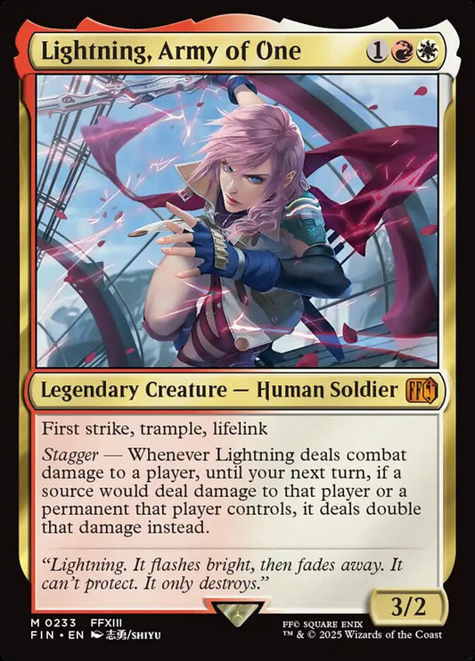 Lightning, Army of One - FIN 233