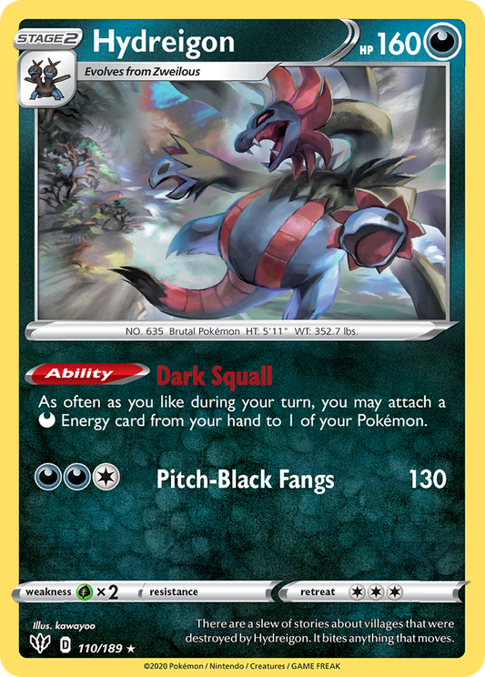 Hydreigon - Darkness Ablaze 110/189 - Near Mint