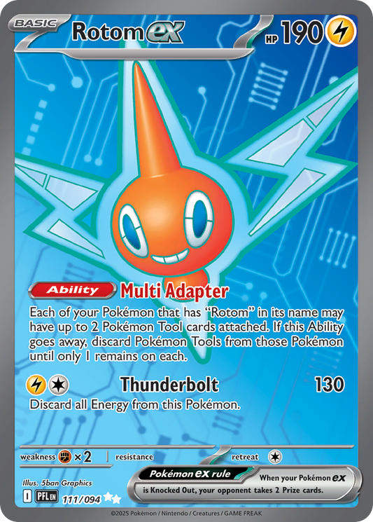 Rotom ex - Phantasmal Flames 111/094 (Foil) - Near Mint