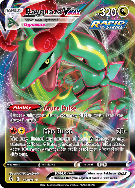 Rayquaza VMAX - Evolving Skies 111/203 (Foil) - Near Mint