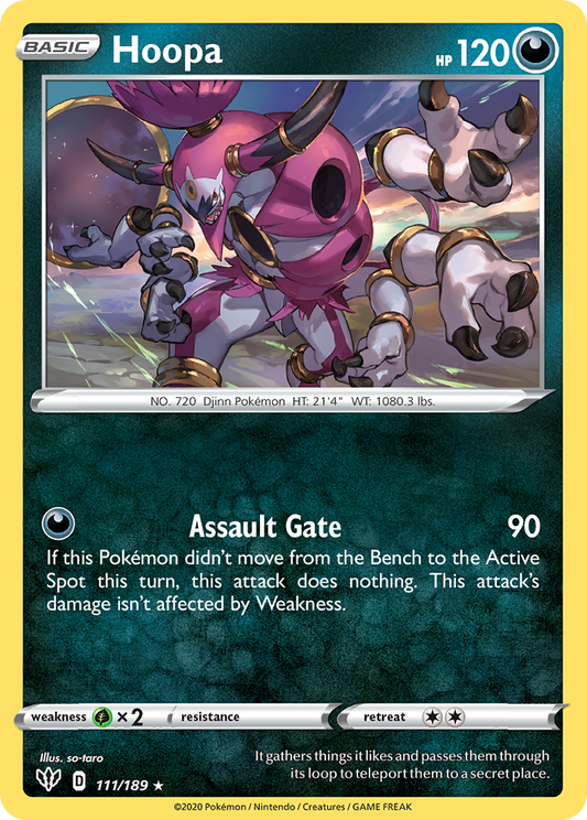 Hoopa - Darkness Ablaze 111/189 (Foil) - Near Mint