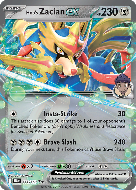 Hop's Zacian ex - Journey Together 111/159 (Foil) - Near Mint
