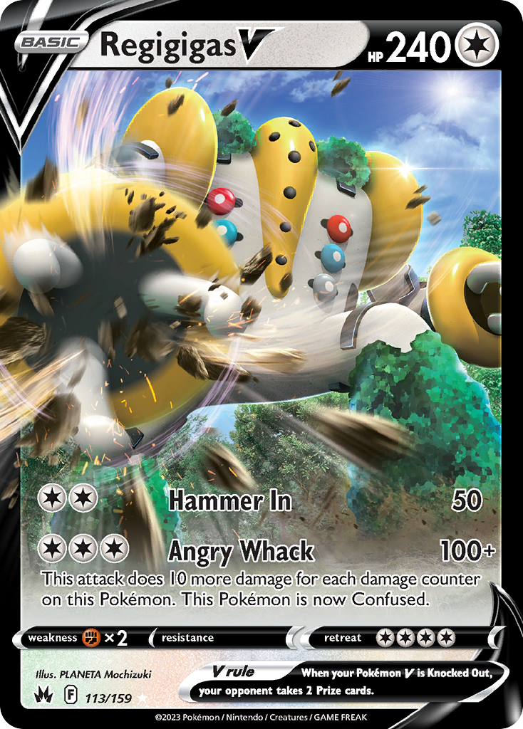 Regigigas V - Crown Zenith 113/159 (Foil) - Near Mint
