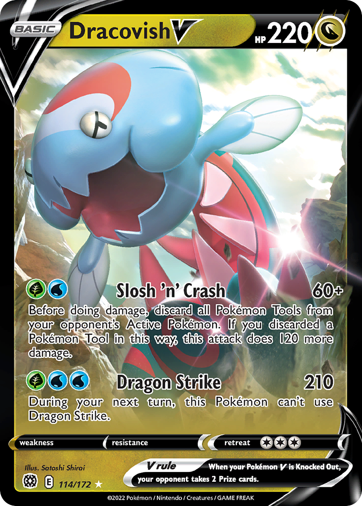 Dracovish V - Brilliant Stars 114/172 (Foil) - Near Mint