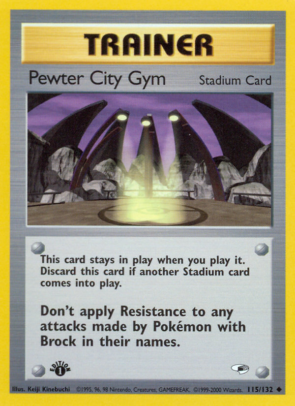 Pewter City Gym - Gym Heroes 115 (Unlimited) - Near Mint