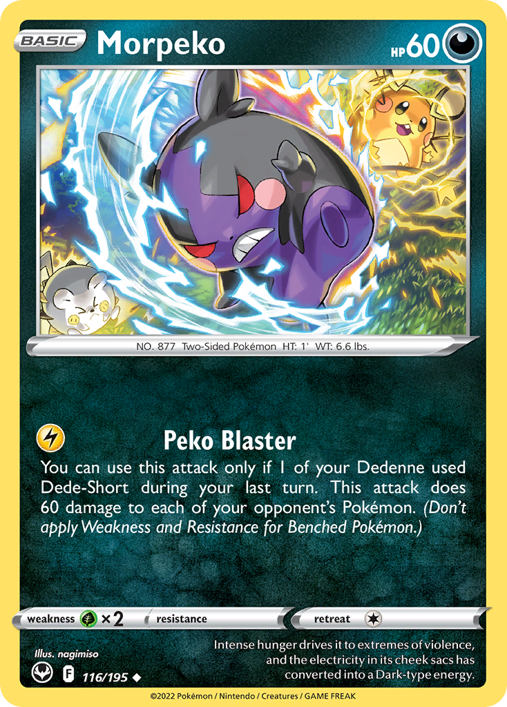 Morpeko - Silver Tempest 116/195 - Near Mint