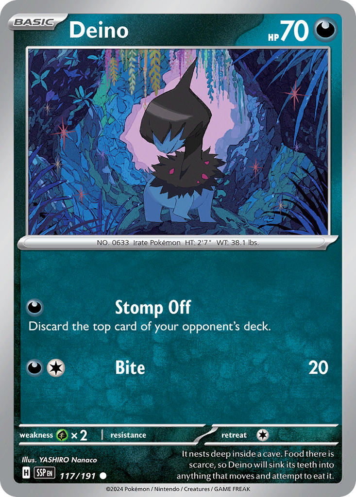 Deino - Surging Sparks 117/191 - Near Mint