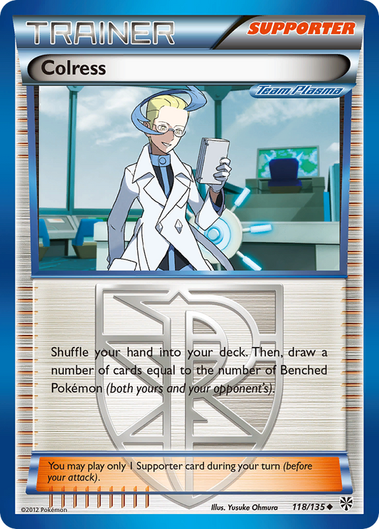 Colress (Team Plasma) - Plasma Storm 118 - Lightly Played