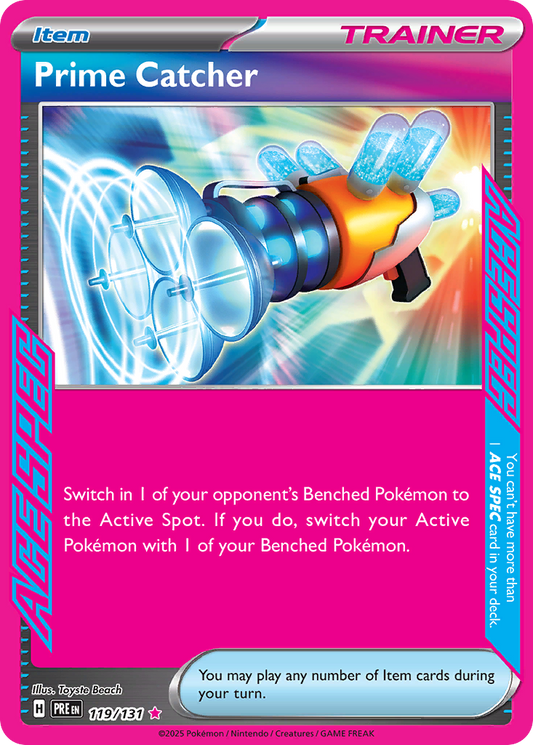Prime Catcher - Prismatic Evolutions 119/131  (Foil) - Near Mint - Ungraded
