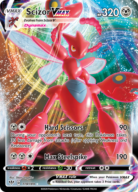 Scizor VMAX - Darkness Ablaze 119/189 (Foil) - Near Mint