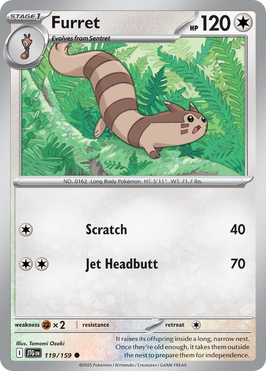 Furret - 119/159 - Journey Together 119/159 - Near Mint