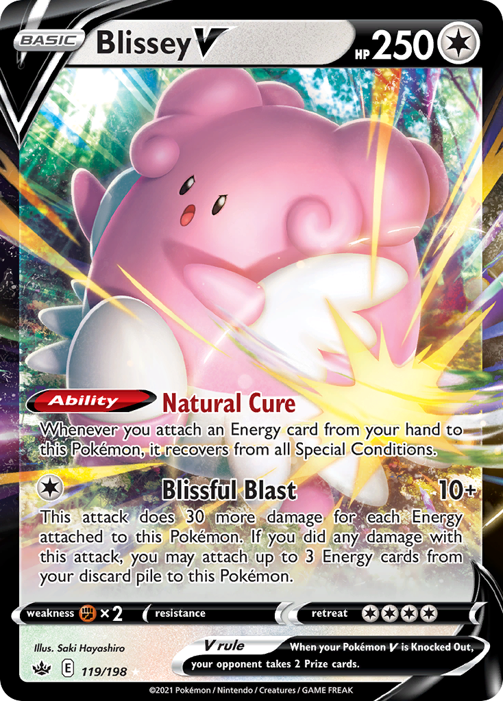 Blissey V - Chilling Reign 119/198 (Foil) - Near Mint