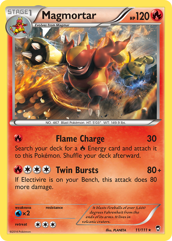 Magmortar - Furious Fists 11  (Foil) - Lightly Played
