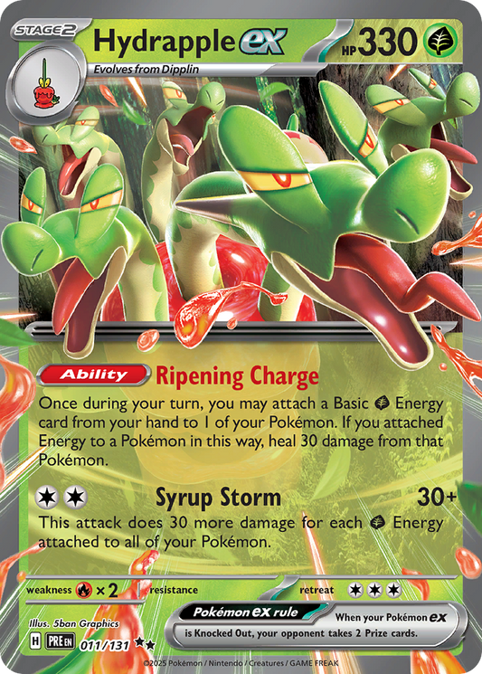 Hydrapple ex - Prismatic Evolutions 011/131 (Foil) - Near Mint