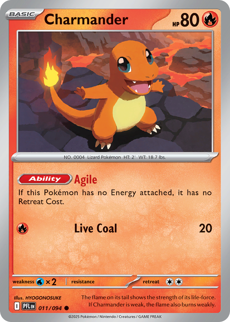Charmander - Phantasmal Flames 011/094 - Near Mint